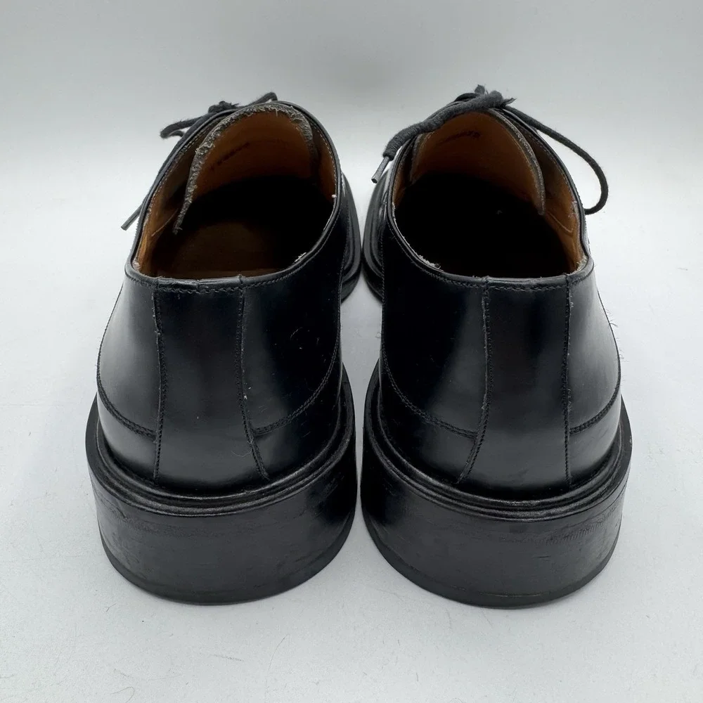 Mezlan Alcoy Vintage Y2K Black Leather Chunky Oxford Mens Sz 10 Black Platform